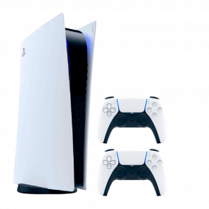 Набір Консоль Sony PlayStation 5 Digital Edition 825GB White Новий + Геймпад Бездротовий DualSense