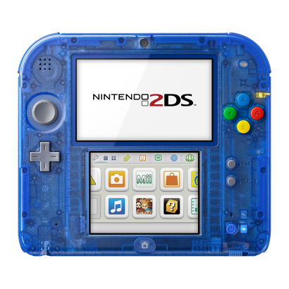 Консоль Nintendo 2DS Pokemon Limited Edition Модифікована 32GB Trans-Blue + 10 Вбудованих Ігор Б/У - Retromagaz