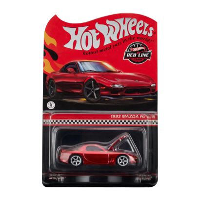 Машинка Premium Hot Wheels 1993 Mazda RX-7 R1 Red Line Club RLC 1:64 HWF04 Red - Retromagaz