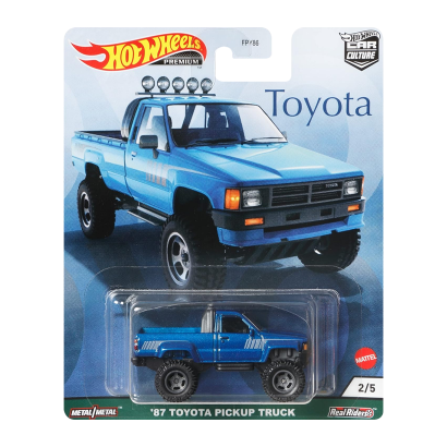 Машинка Premium Hot Wheels '87 Toyota Pickup Truck Toyota 1:64 GRJ97 Blue - Retromagaz